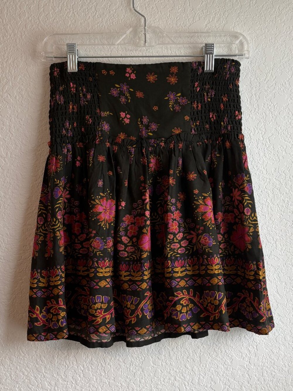 Malia Mini Skirt - Blooming Bandana Charcoal